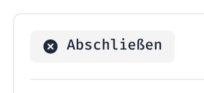 Schaltfläche zum Abschließen eines Leads